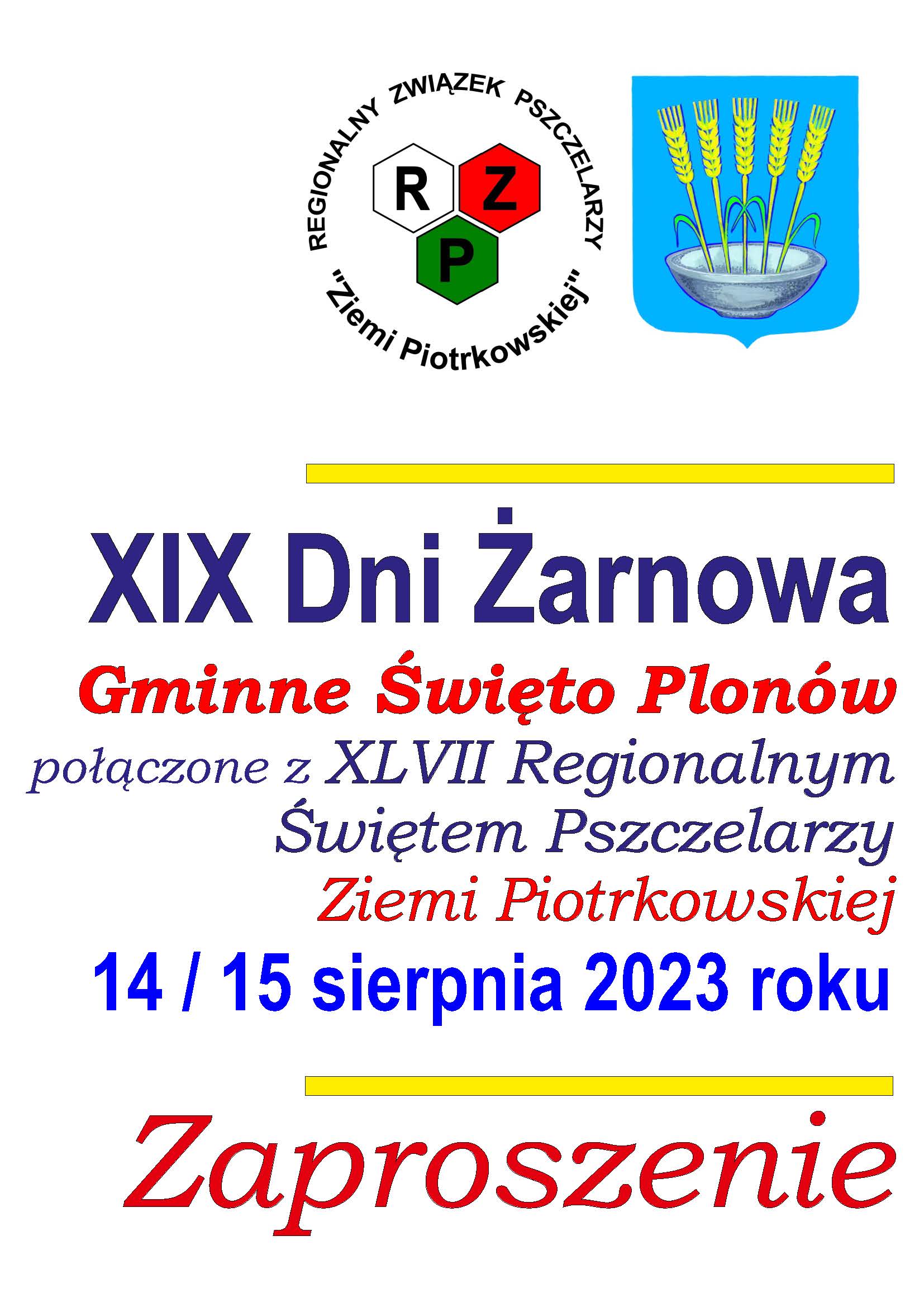 Zaproszenie na Dni Żarnowa 2023 - str. 1